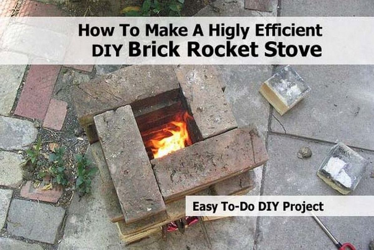 How To Make A Higly Efficient DIY Brick Rocket Stove