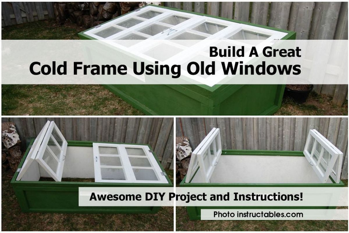 Build A Great Cold Frame Using Old Windows