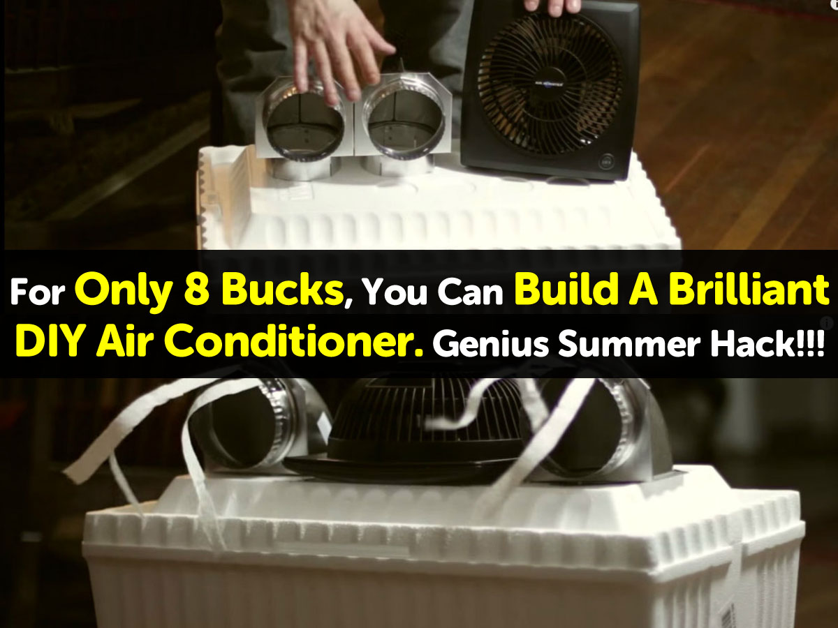 For Only 8 Bucks, You Can Build A Brilliant DIY Air Conditioner. Genius Summer Hack!!!