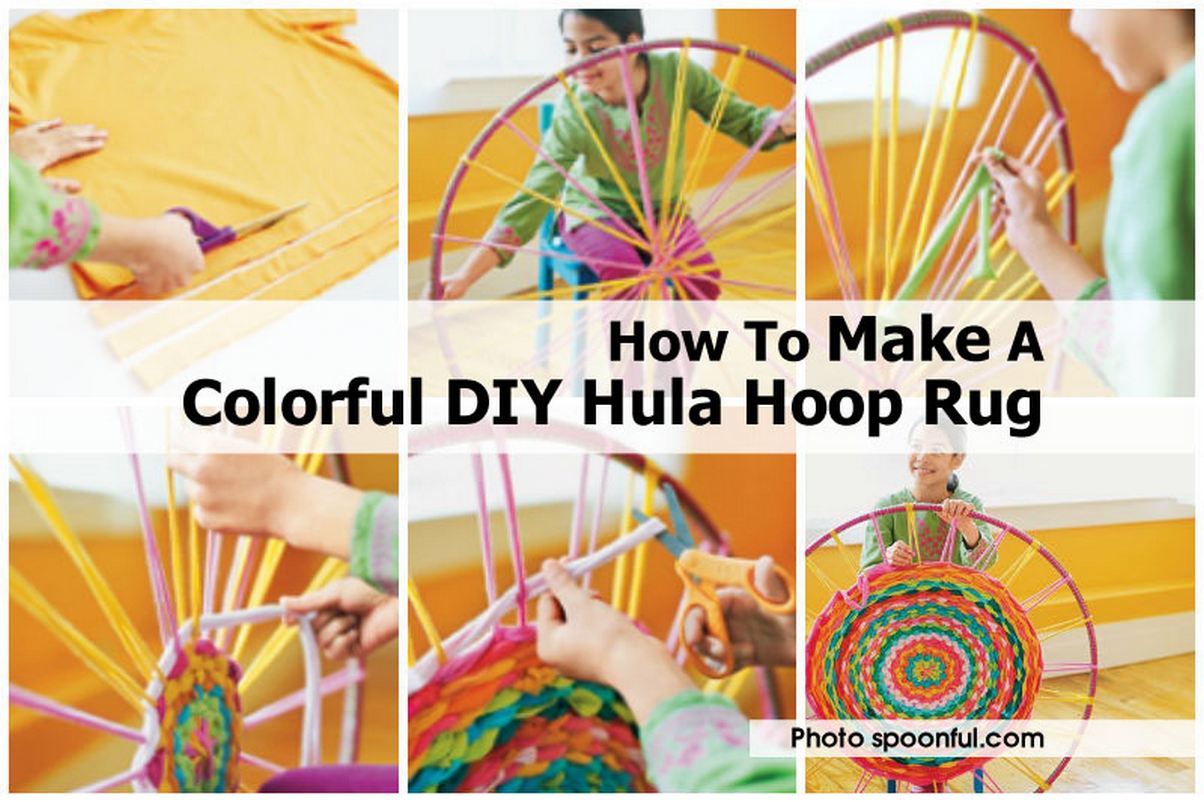 How To Make A Colorful DIY Hula Hoop Rug