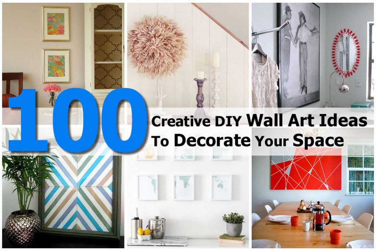 100 Creative DIY Wall Art Ideas To Decorate Your Space