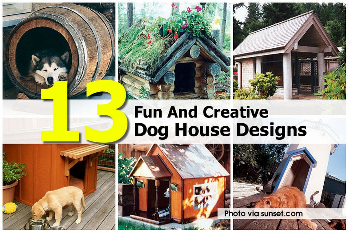 13 Fun And Creative Dog House Designs