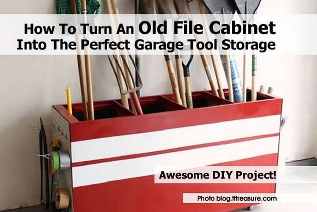 How To Turn An Old File Into The Perfect Garage Tool Storage