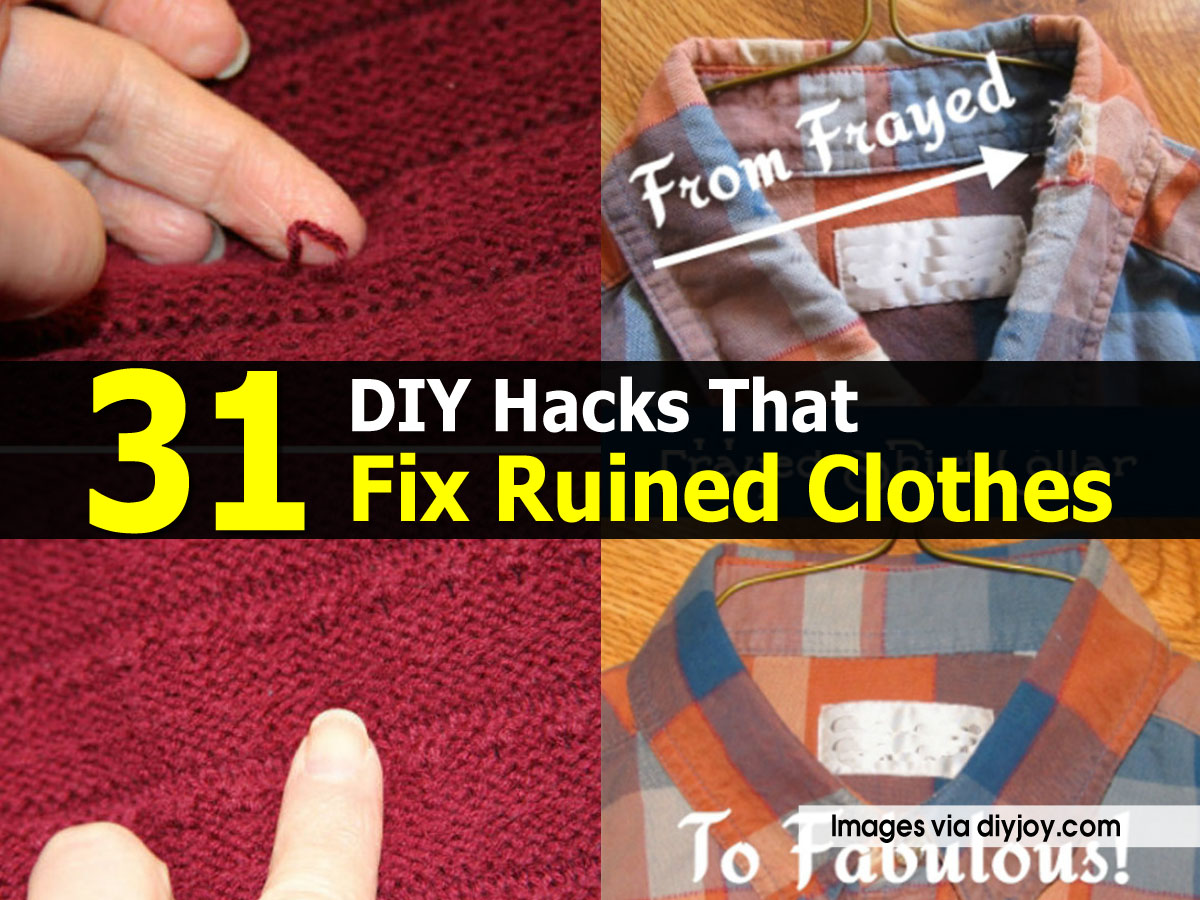 31 DIY Hacks That Fix Ruined Clothes