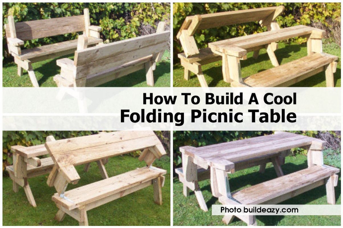 picnic table is so well designed. It can be turned into single picnic 