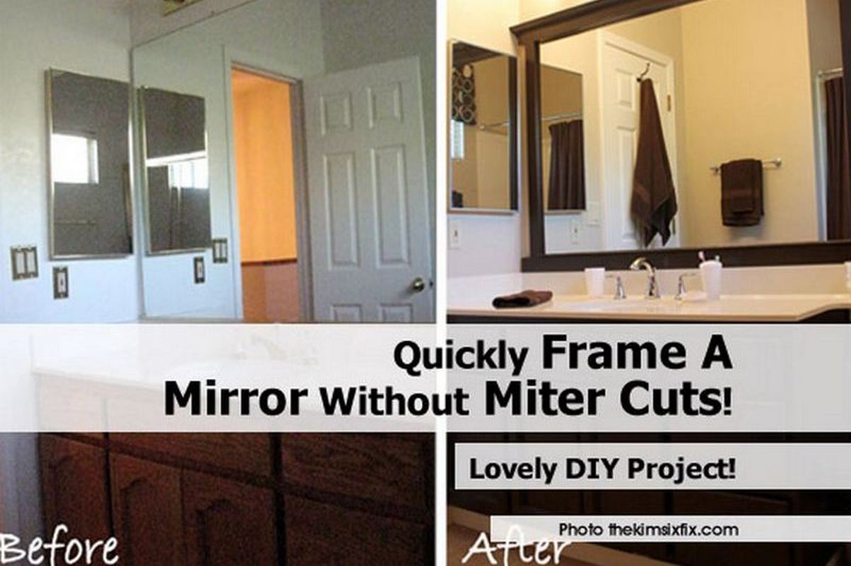 Quickly Frame A Mirror Without Miter Cuts!