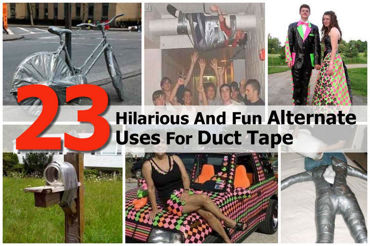 23 Hilarious And Fun Alternate Uses For Duct Tape