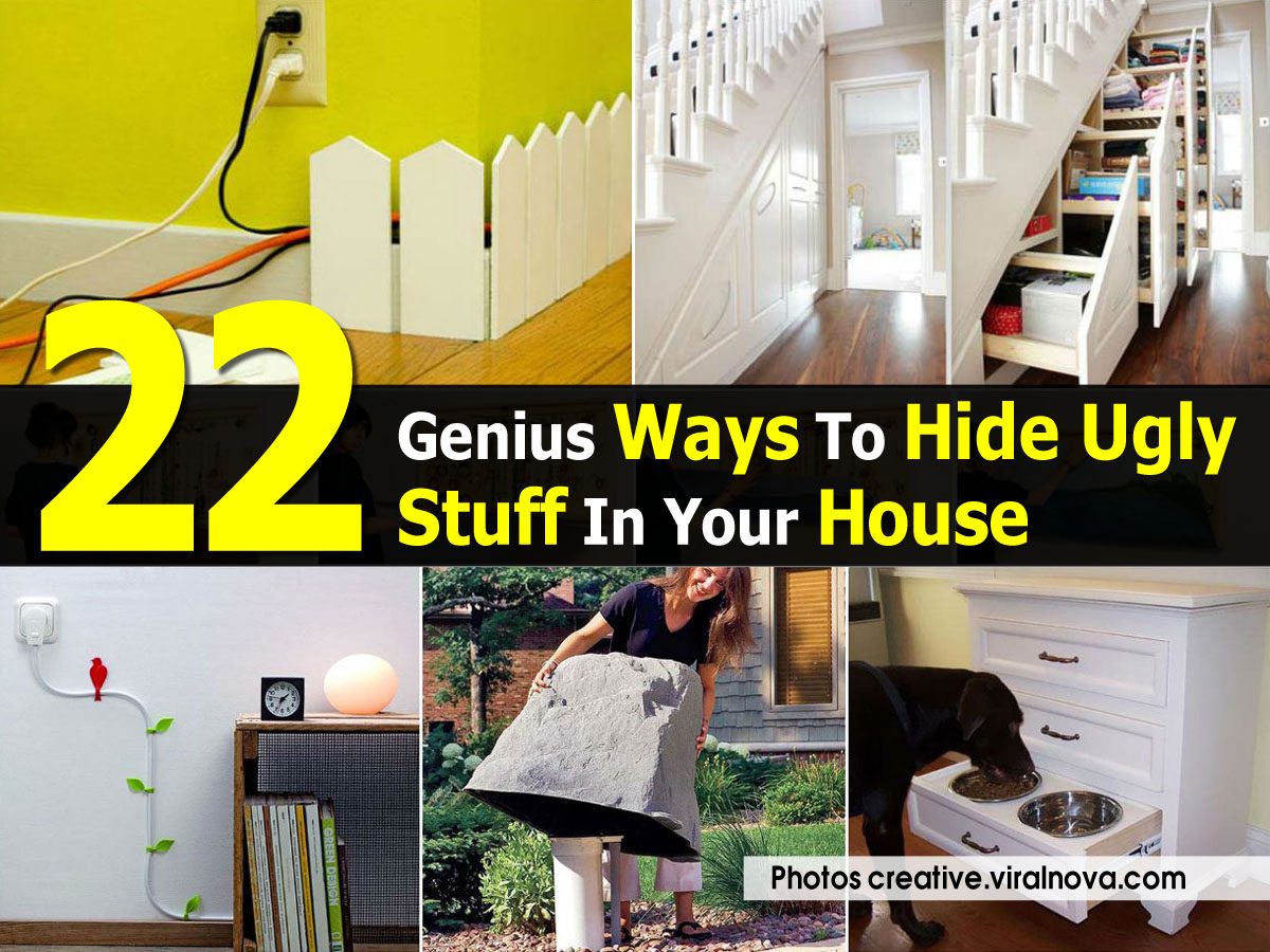 22 Genius Ways To Hide Ugly Stuff In Your House