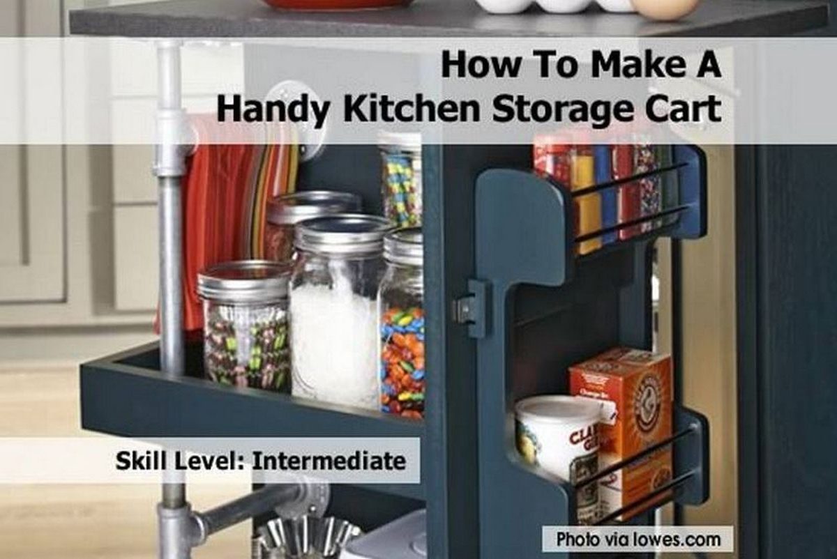 How To Make A Handy Kitchen Storage Cart