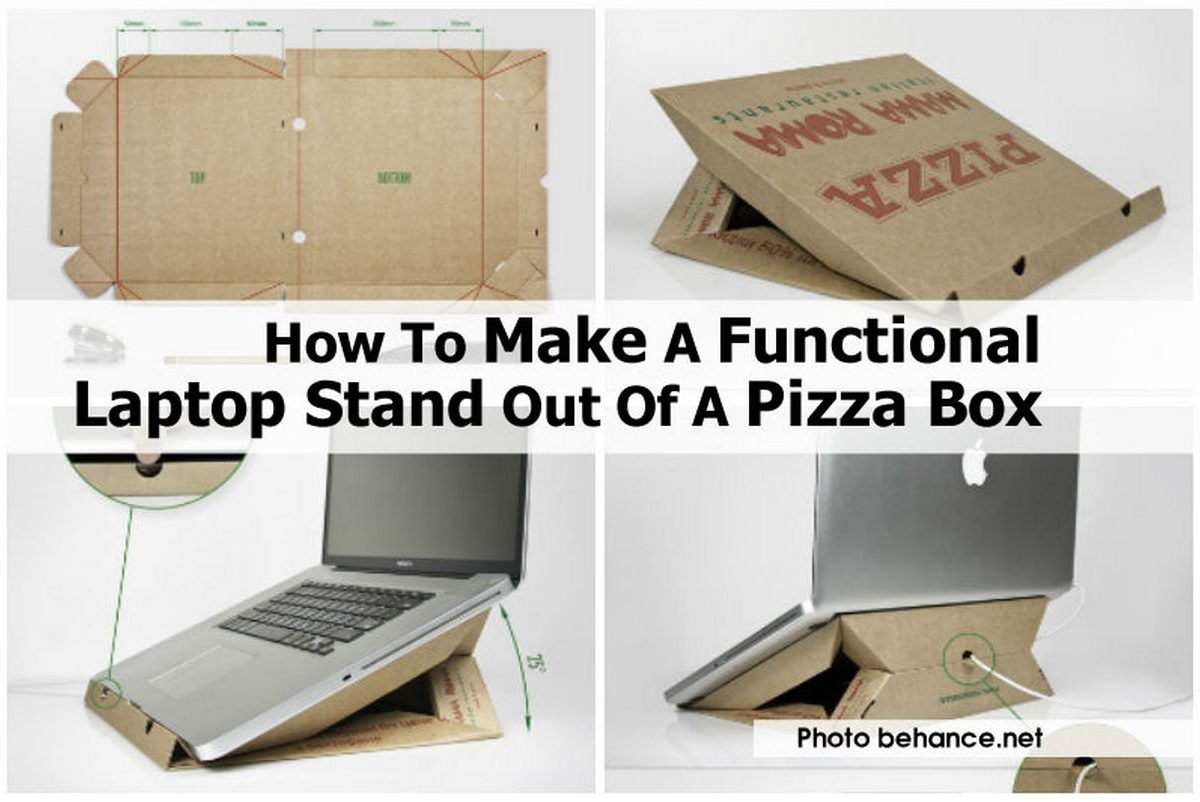 How To Make A Functional Laptop Stand Out Of A Pizza Box