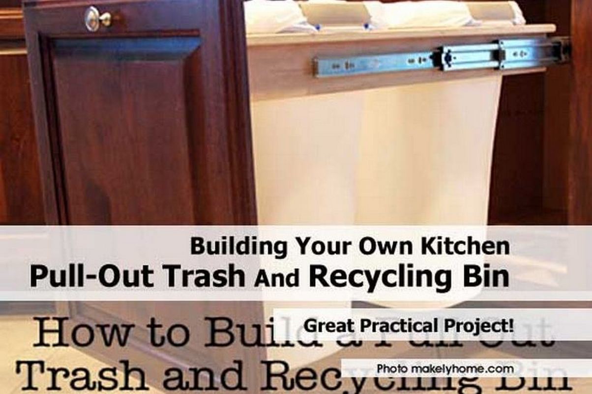 Building Your Own Kitchen PullOut Trash And Recycling Bin