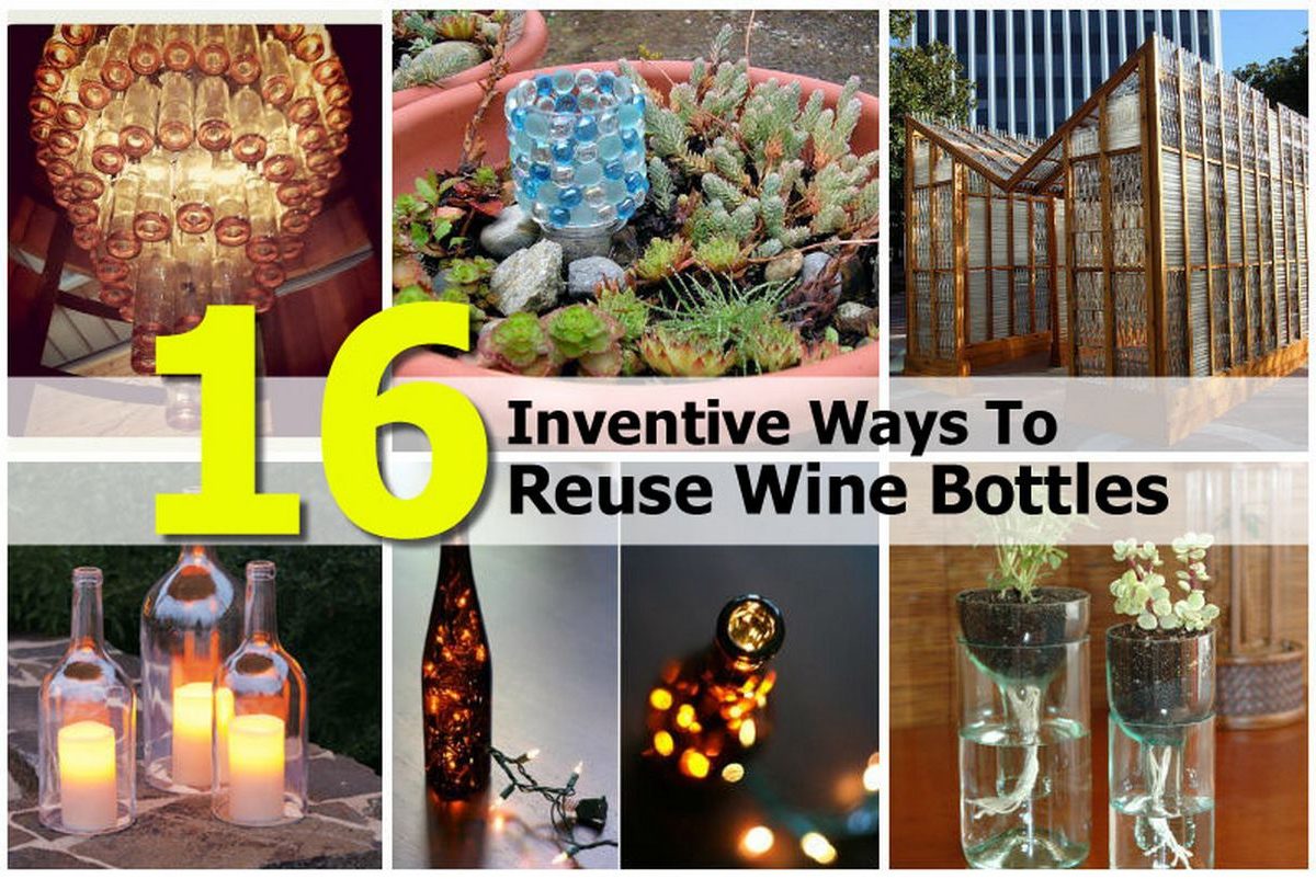 16 Inventive Ways To Reuse Wine Bottles