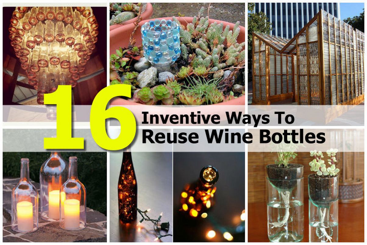 16 Inventive Ways To Reuse Wine Bottles