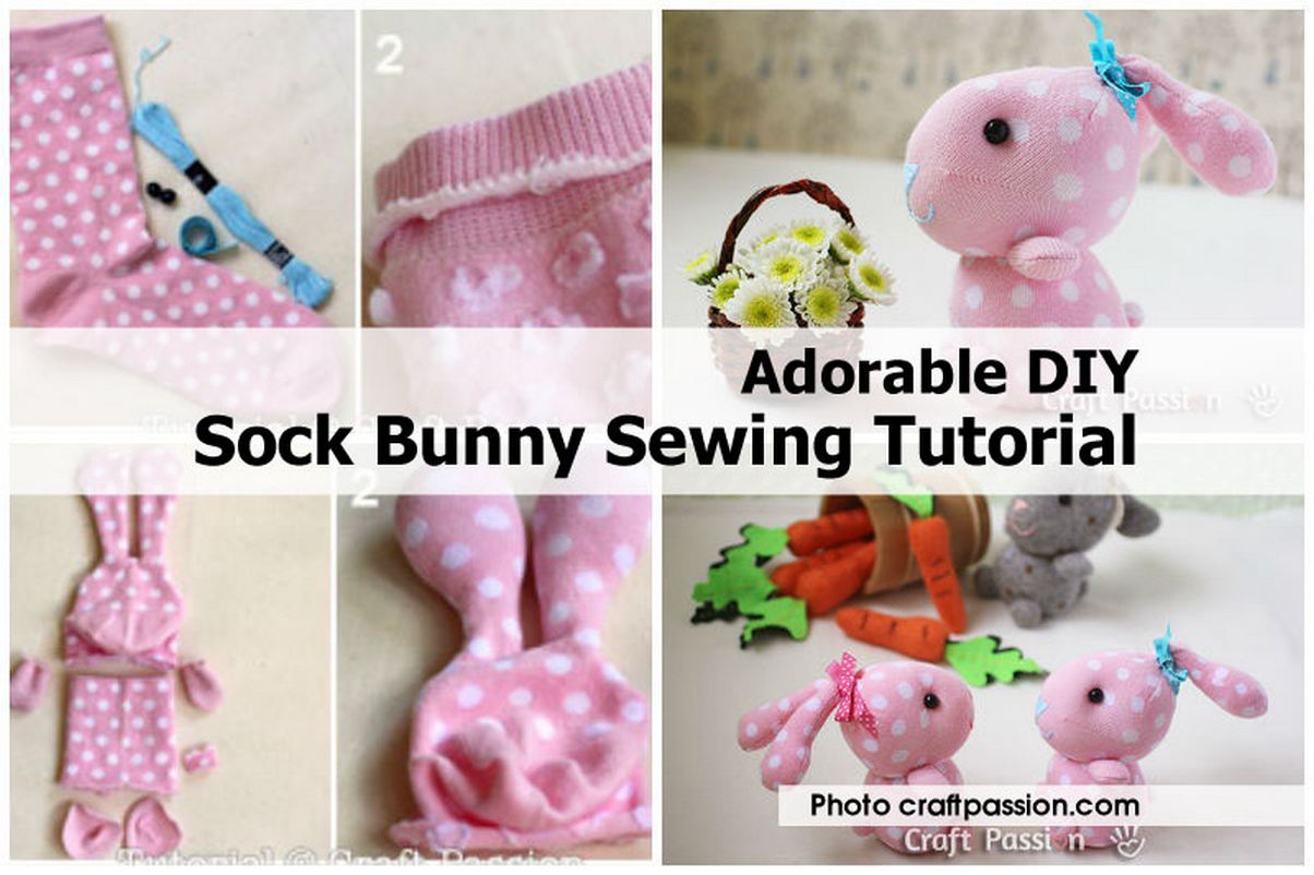 Adorable DIY Sock Bunny Sewing Tutorial