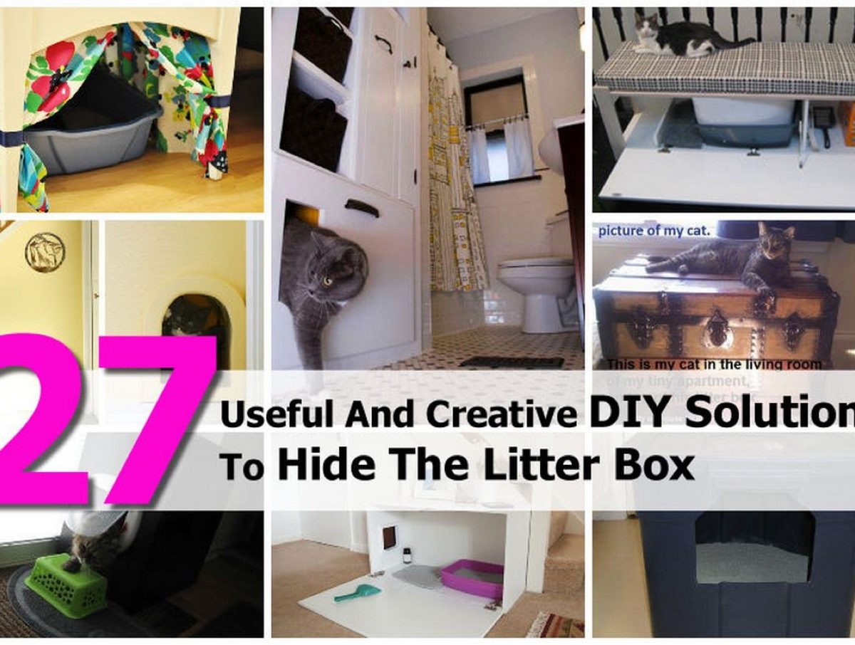 27 Useful And Creative DIY Solutions To Hide The Litter Box