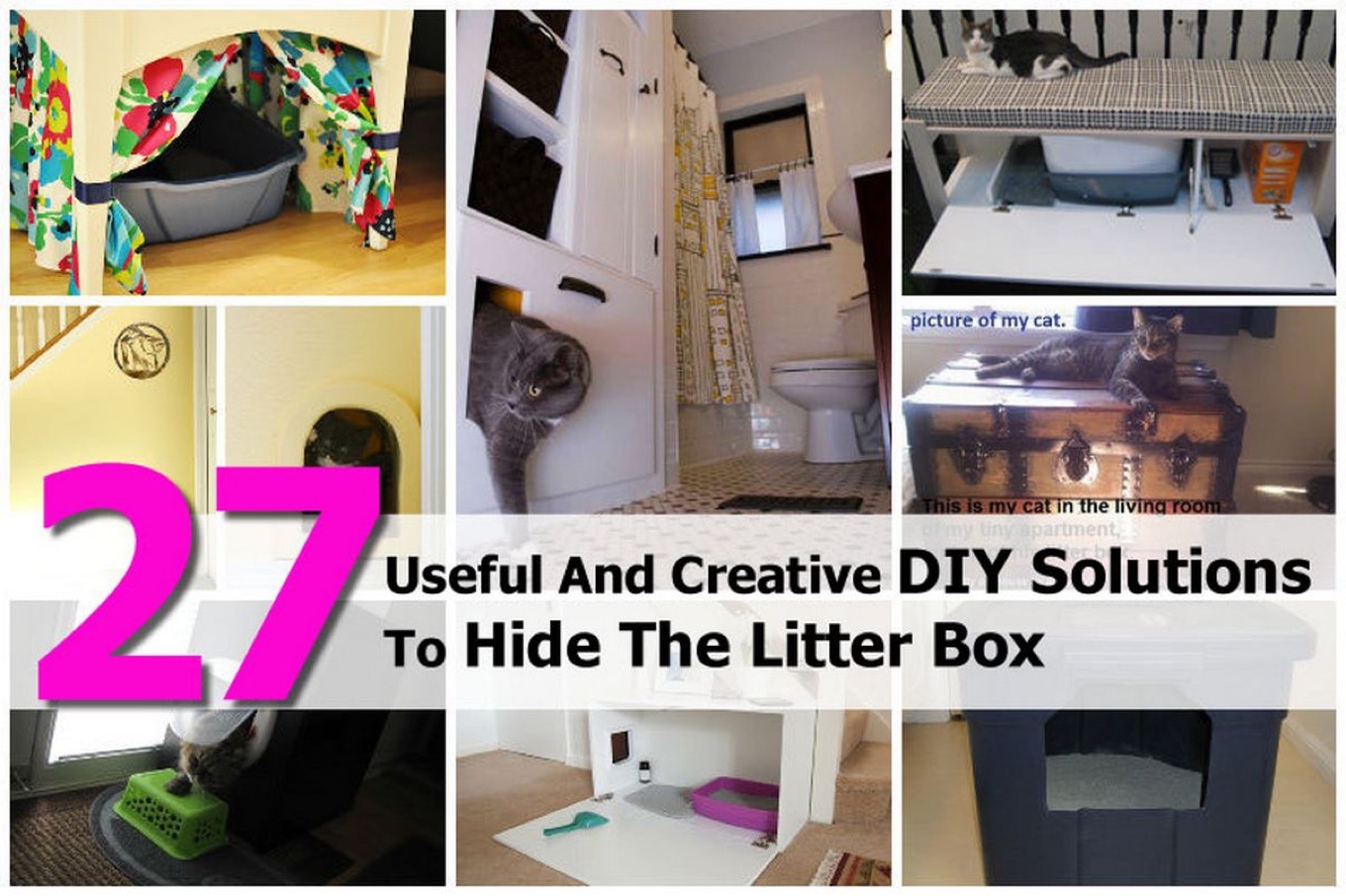 27 Useful And Creative DIY Solutions To Hide The Litter Box
