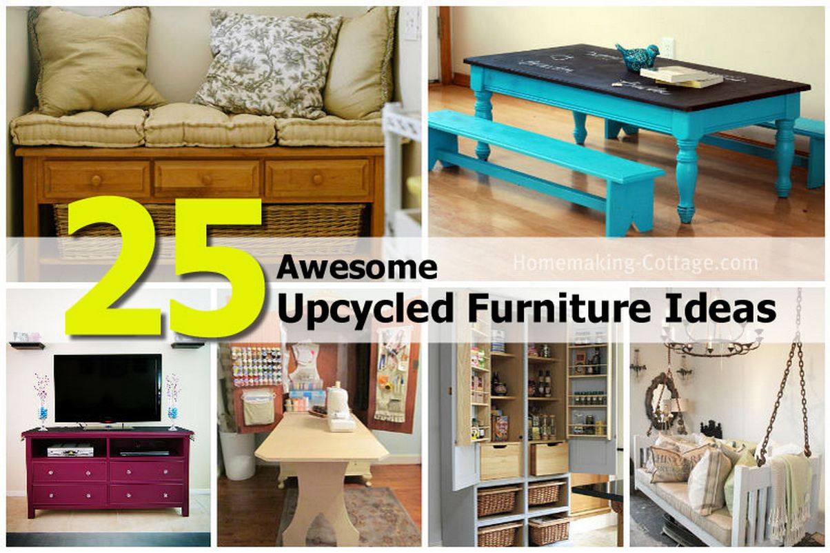 25 Awesome Upcycled Furniture Ideas
