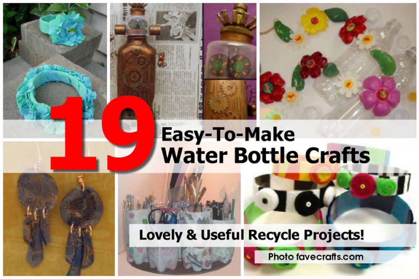 19 EasyToMake Water Bottle Crafts