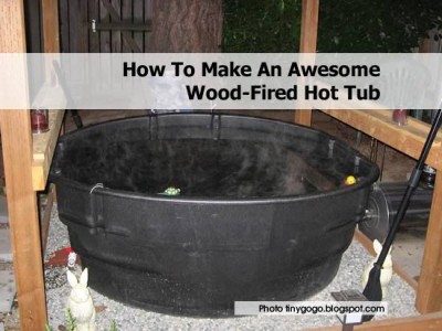 diy wood fired hot tub